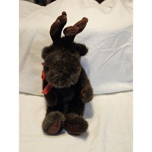 Boyds Bear Plush "Murray Moosehoofer" stuffed brown moose posable